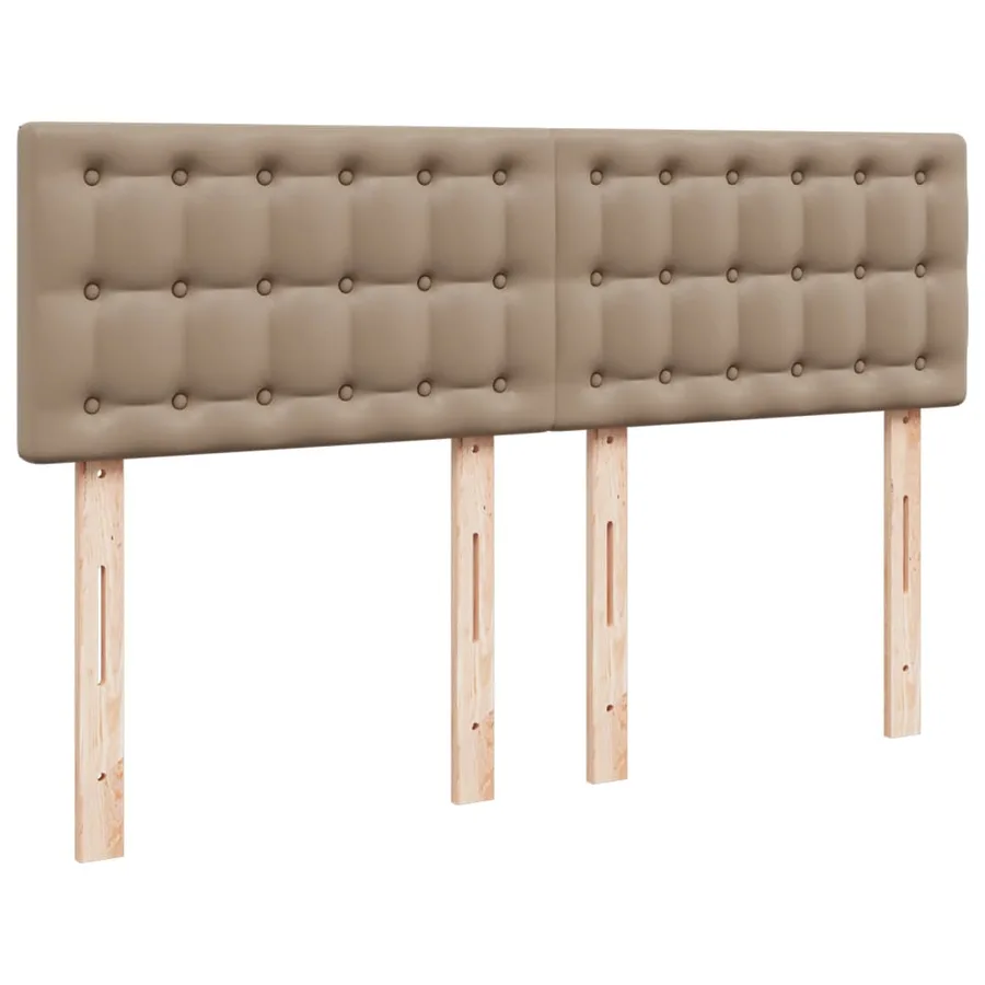 Sommier à lattes de lit avec matelas Cappuccino 140x190 cm - 7