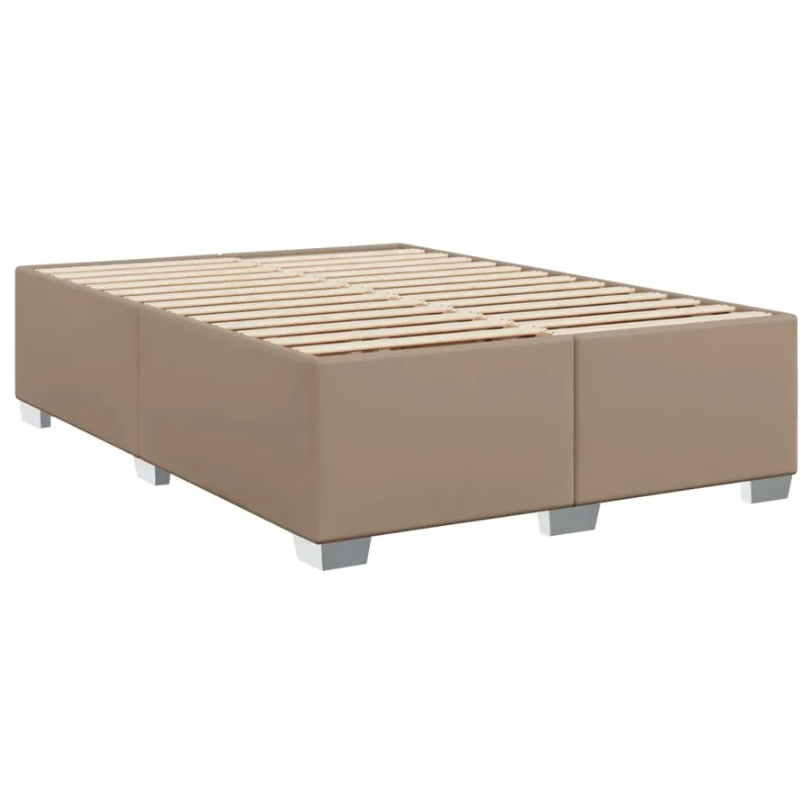 Sommier à lattes de lit avec matelas Cappuccino 140x190 cm - 8