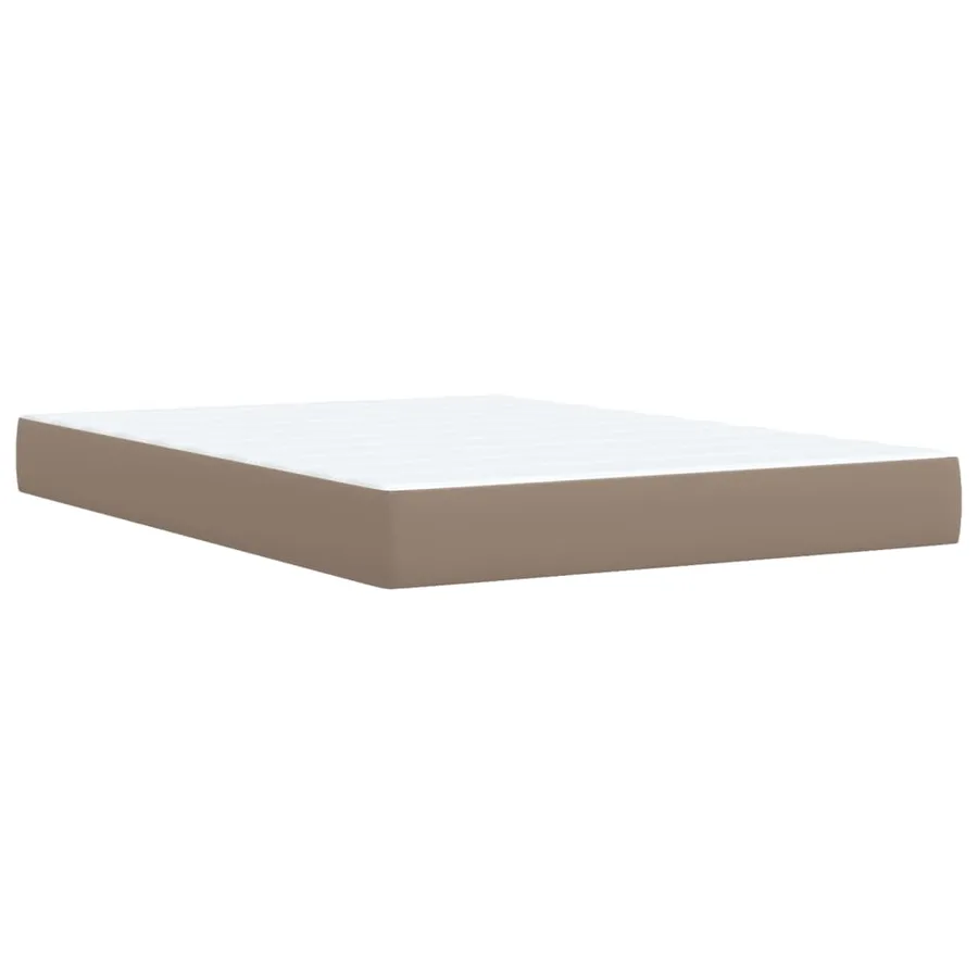 Sommier à lattes de lit avec matelas Cappuccino 140x190 cm - 9