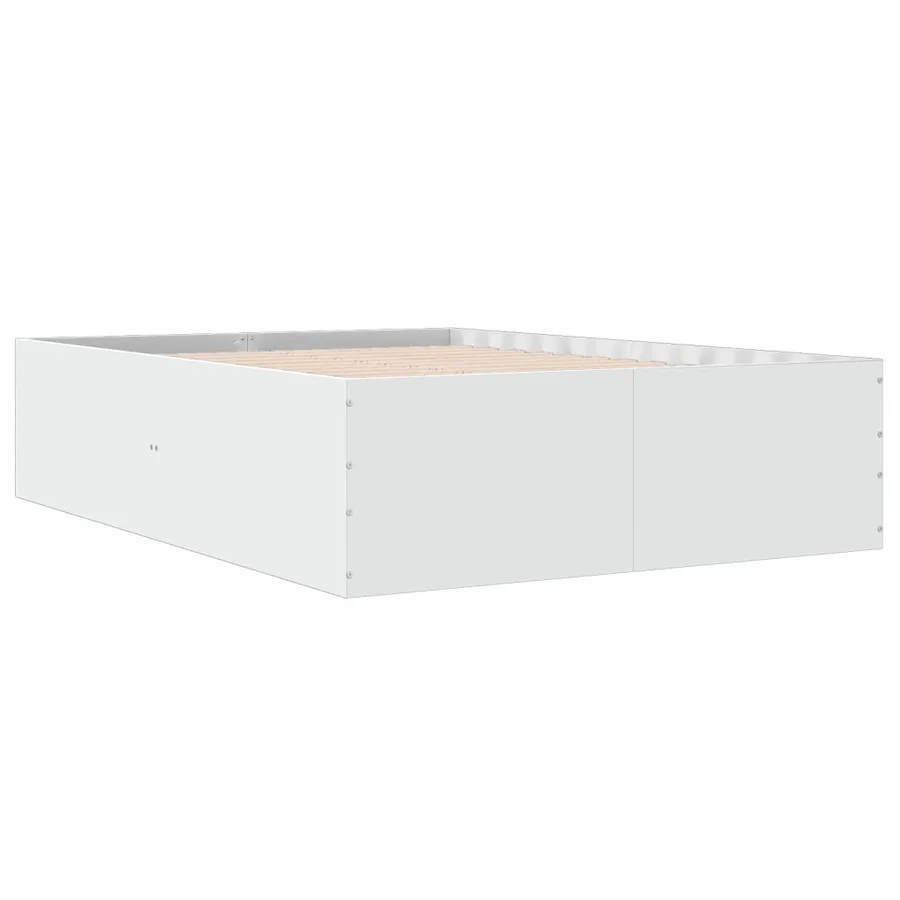 Cadre de lit sans matelas blanc 140x200 cm - 3