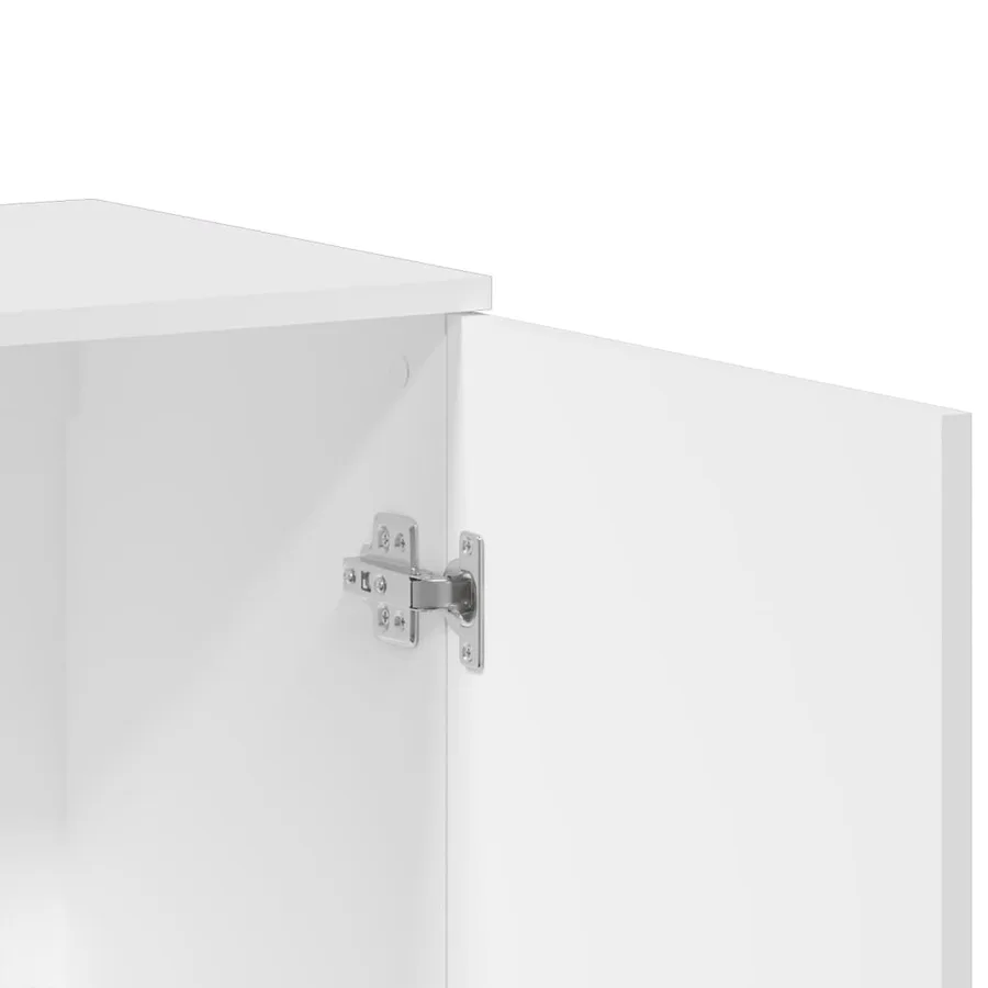 Buffets 3 pcs Blanc Bois d'ingénierie - 7