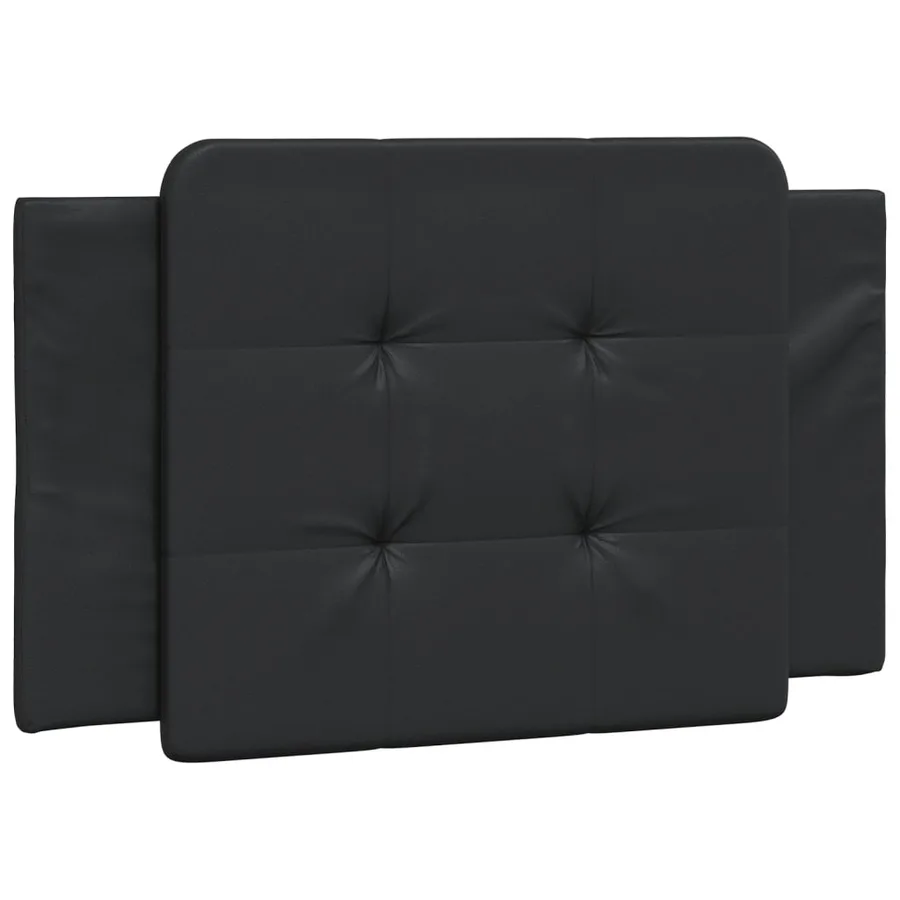Coussin de tête de lit Zadar noir 90 cm similicuir - 2