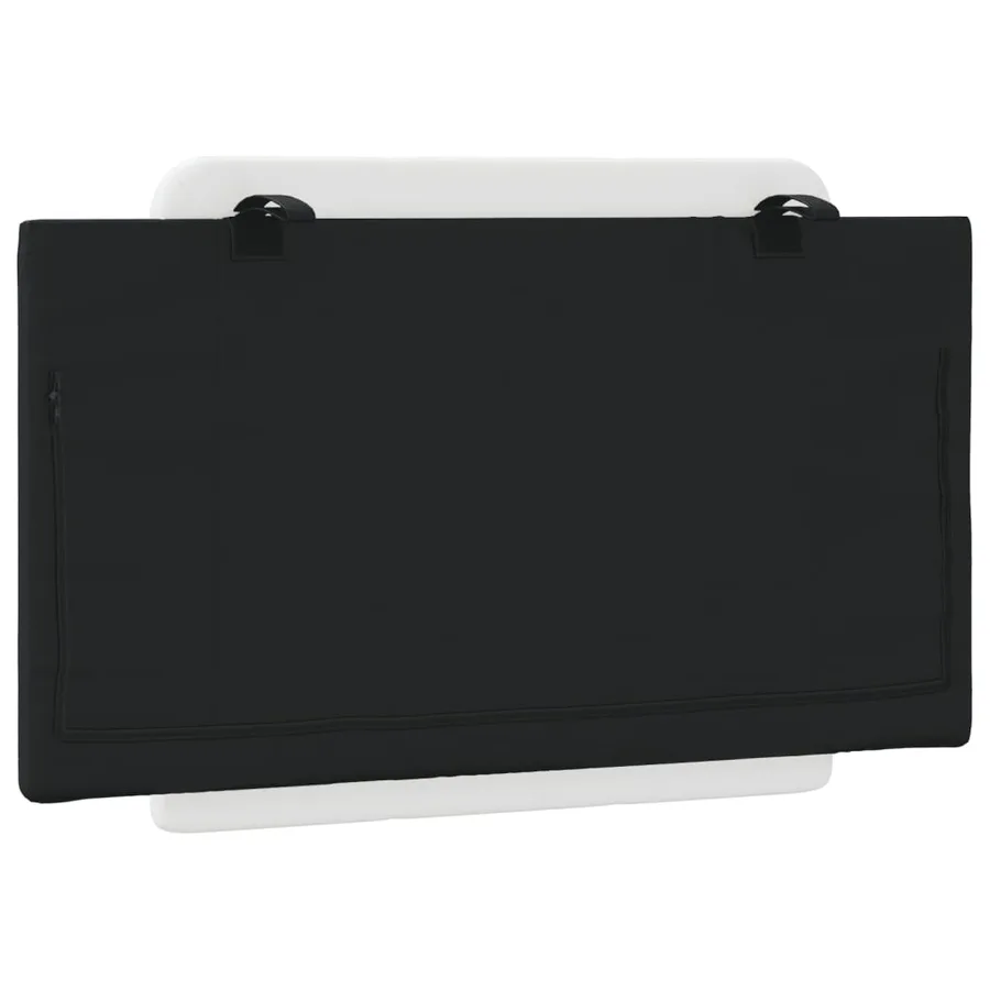 Coussin de tête de lit Zadar noir et blanc 90 cm similicuir - 6