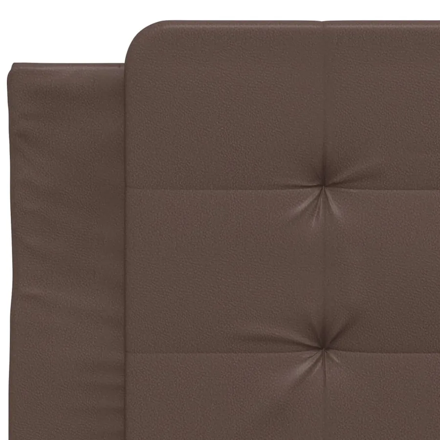 Cadre de lit avec LED sans matelas Zadar marron 90x200 cm - 11