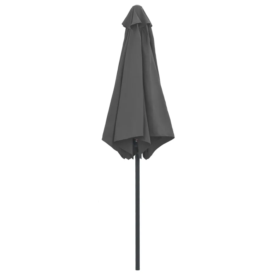 Garden parasol and aluminium pole 270x246 cm Anthracite - 4