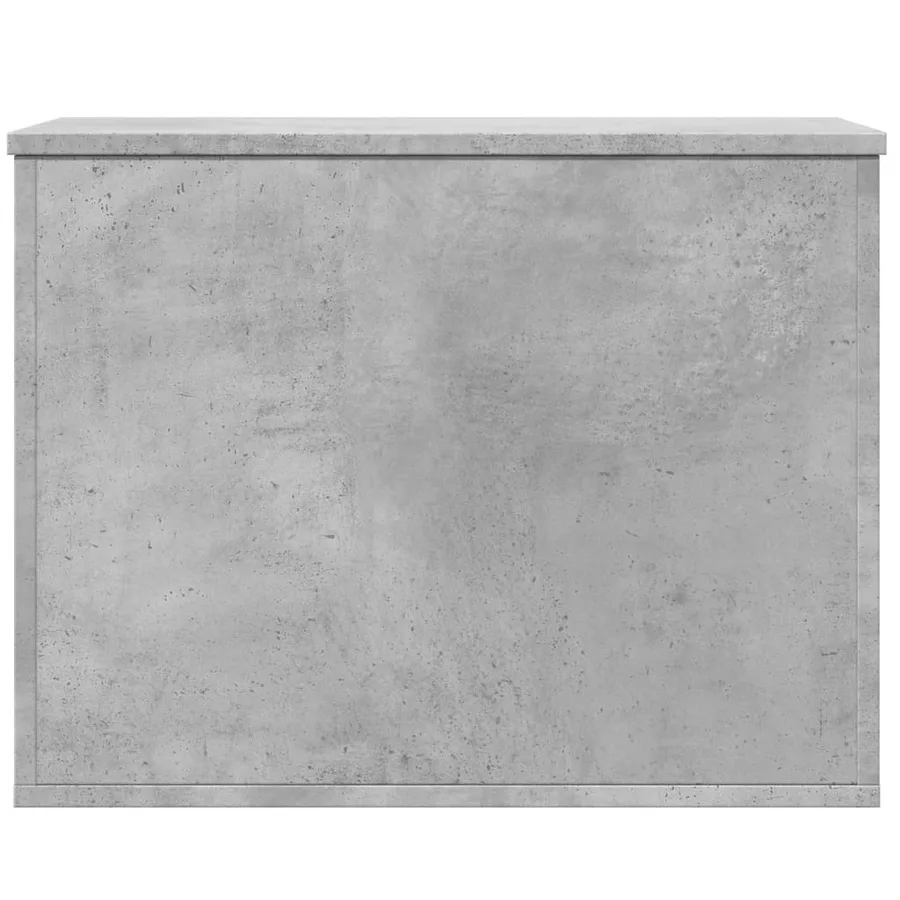 Boîte de rangement gris béton 60x42x46 cm bois d'ingénierie - 4