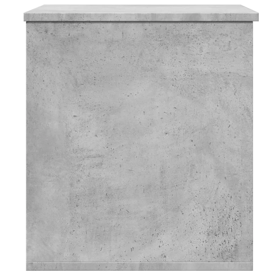 Boîte de rangement gris béton 60x42x46 cm bois d'ingénierie - 5
