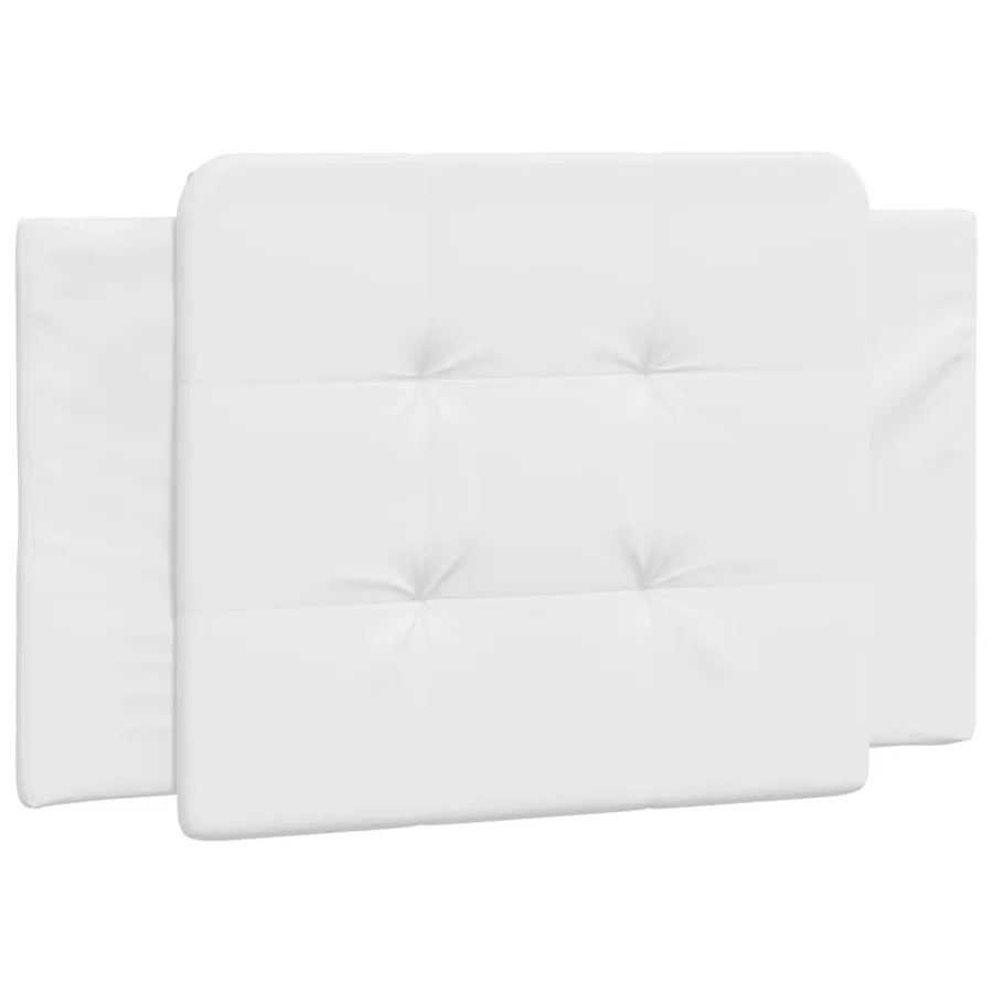 Cadre de lit sans matelas Zadar blanc 80x200 cm similicuir - 5
