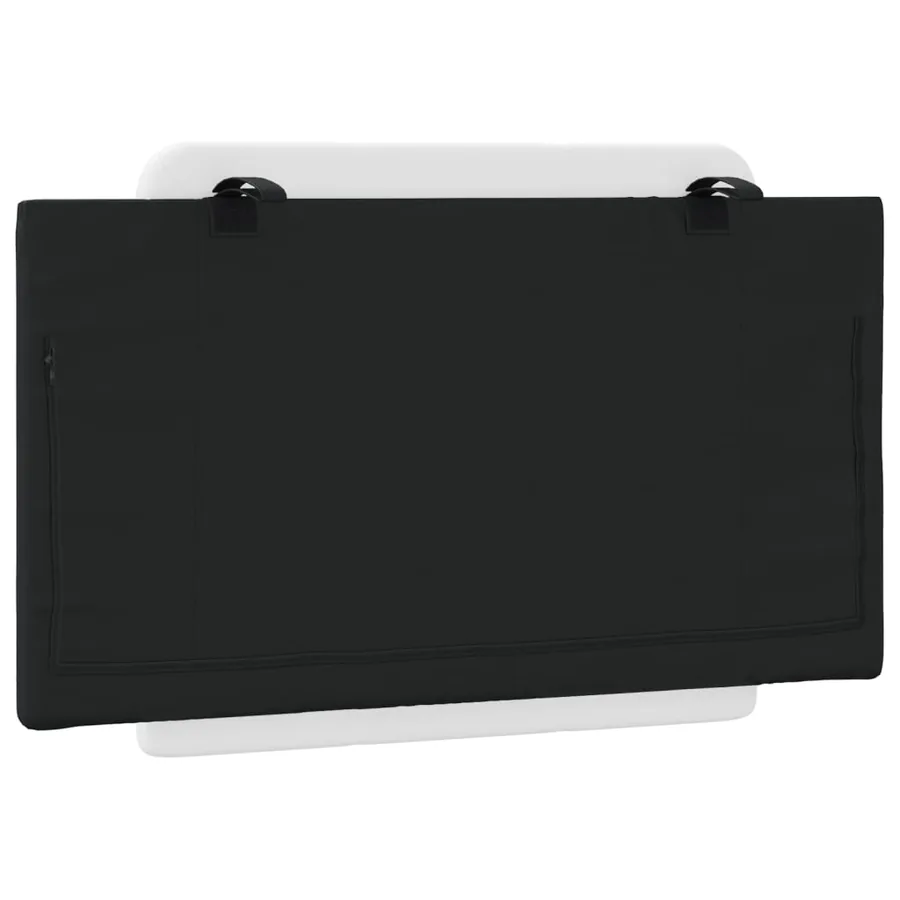 Coussin de tête de lit Zadar noir et blanc 80 cm similicuir - 6