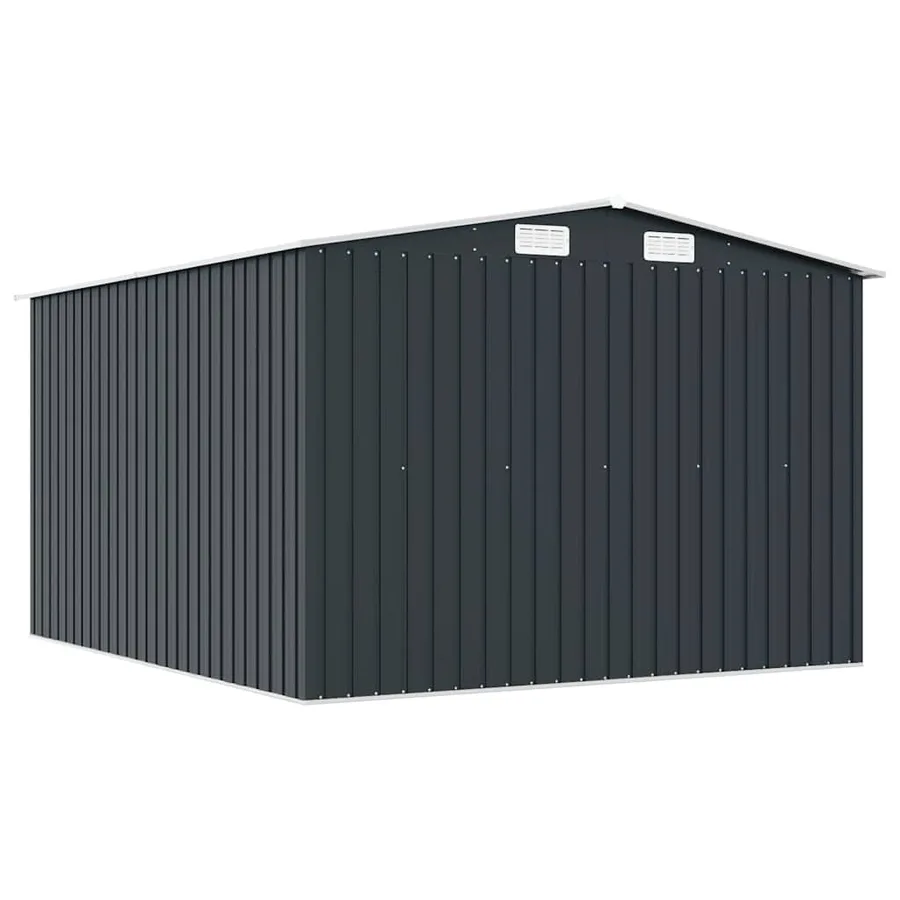 Garden shed 257x298x178 cm Metal Anthracite - 7