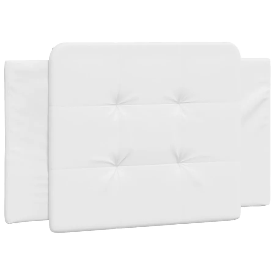 Cadre de lit sans matelas Zadar blanc 90x200 cm similicuir - 8