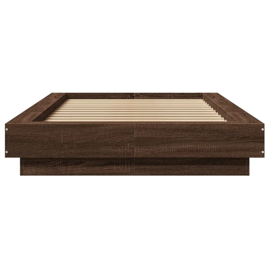 Cadre de lit avec lumières LED sans matelas 90x200 cm - 5