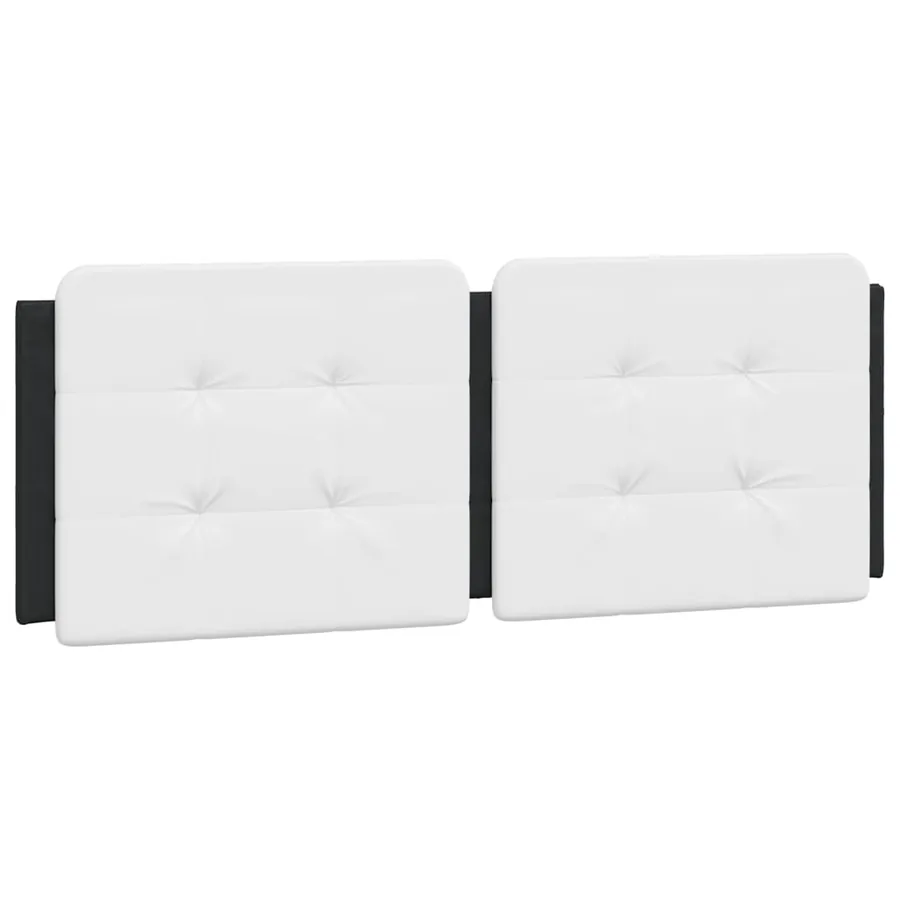 Cadre de lit avec LED sans matelas Zadar noir et blanc 120x200 cm - 8