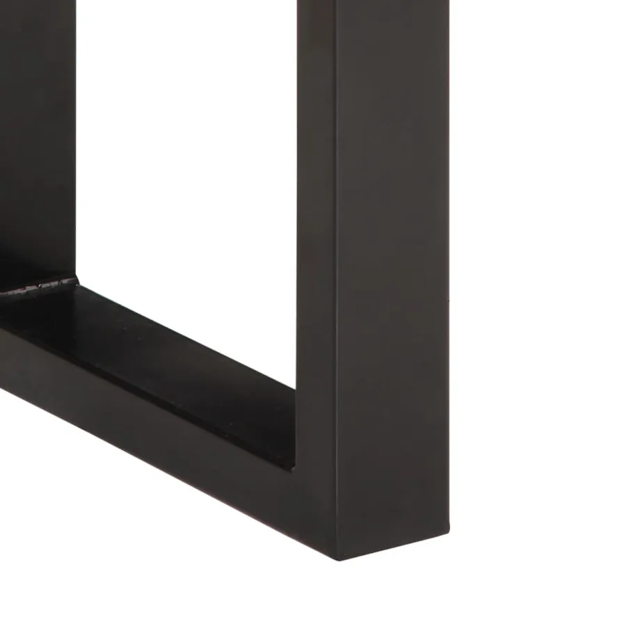 Banc 160 cm bois d'acacia massif et acier - 7