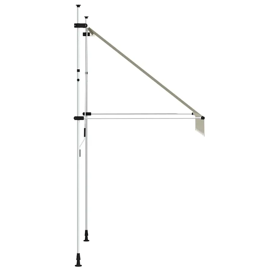 Auvent manuel rétractable 150 cm Crème - 4