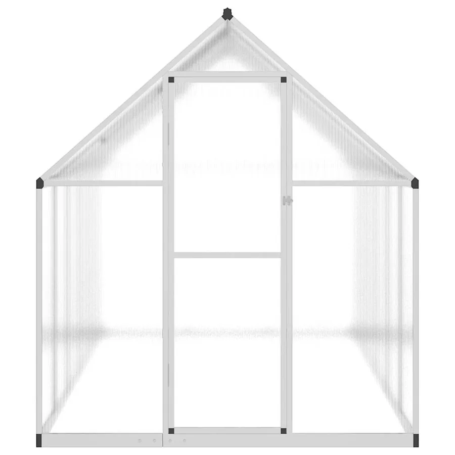 Serre avec cadre de base argenté 334x169x195 cm aluminium - 3