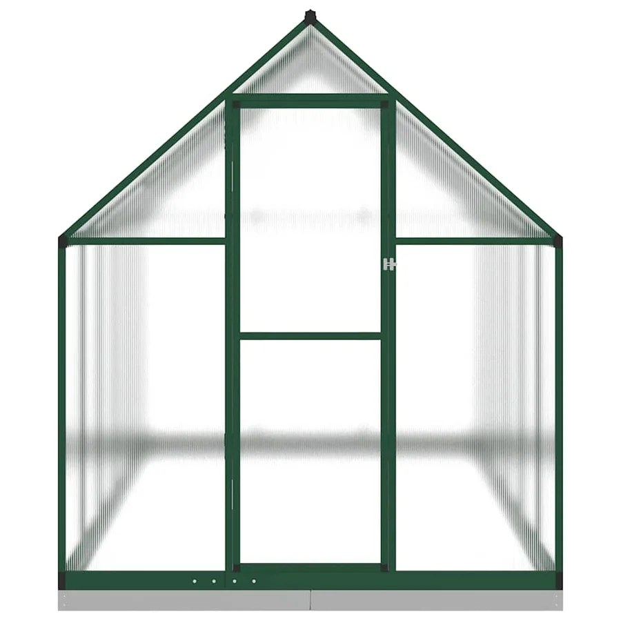 Serre avec cadre de base vert 334x169x202 cm aluminium - 3