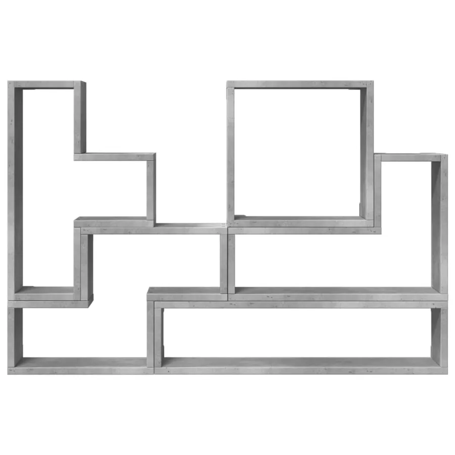 Étagère murale gris béton 96x12x64 cm bois d'ingénierie - 5