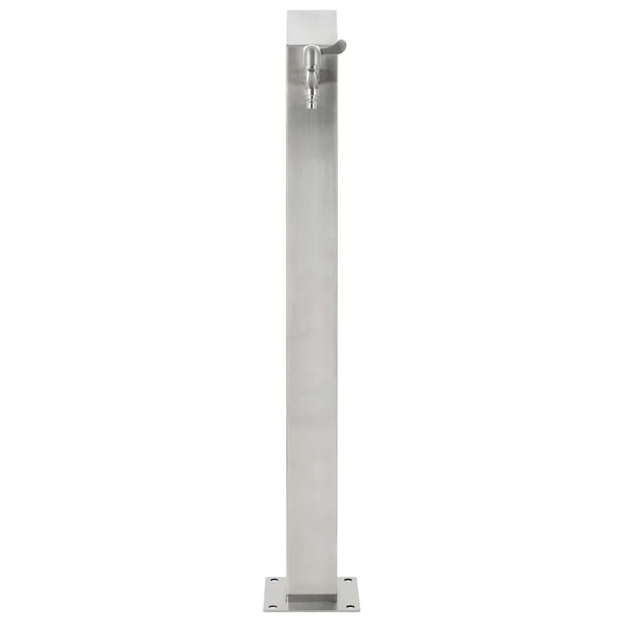 Colonne à eau de jardin carrée Acier inoxydable 95 cm - 2