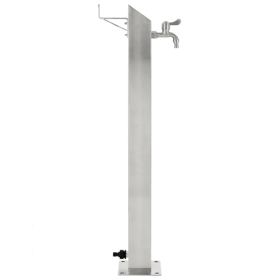 Colonne à eau de jardin carrée Acier inoxydable 95 cm - 3