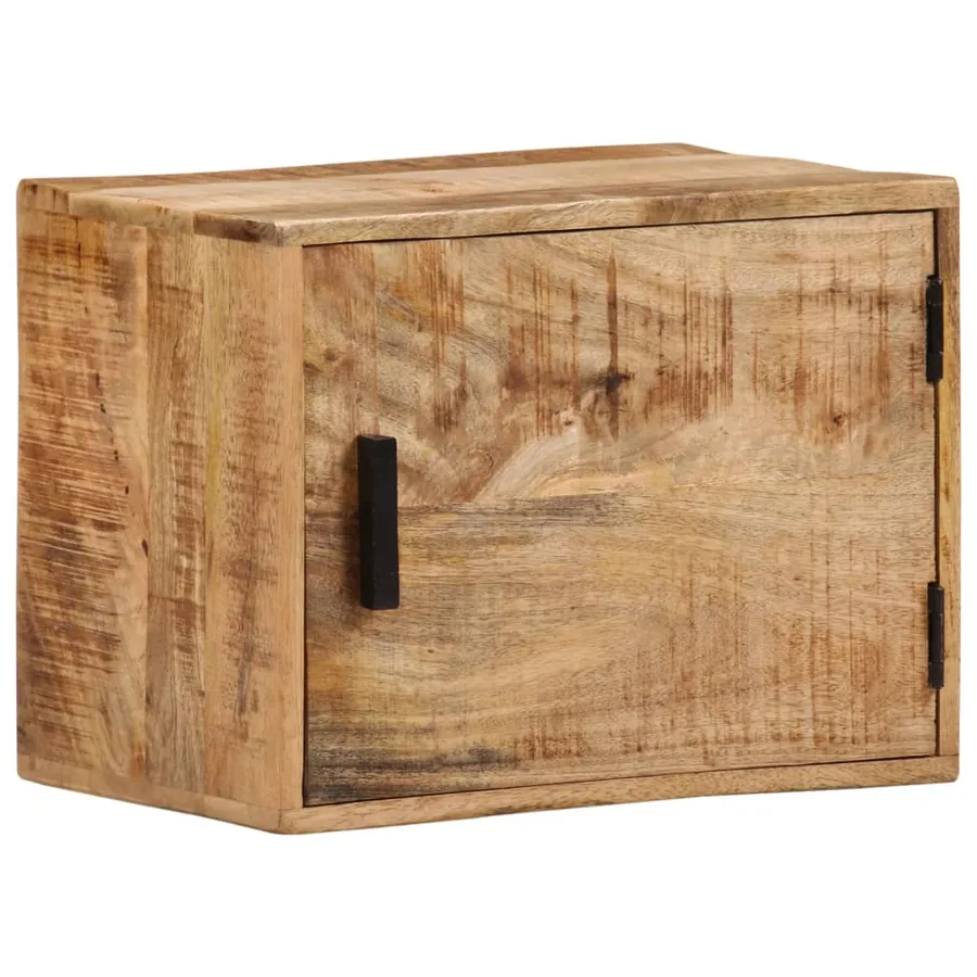 Table de chevet murale 40x30x25 cm bois de manguier massif - 12