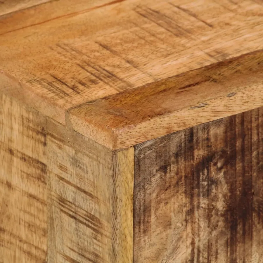 Table de chevet murale 40x30x25 cm bois de manguier massif - 7
