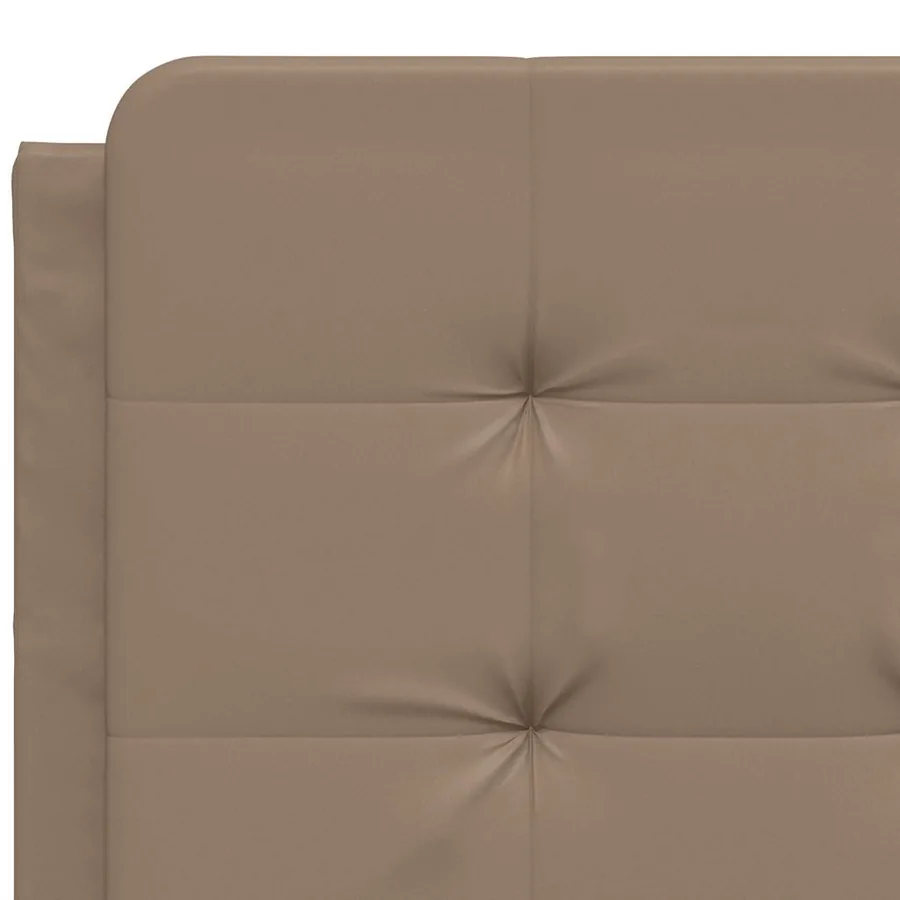 Cadre de lit sans matelas Zadar cappuccino 140x190 cm similicuir - 10