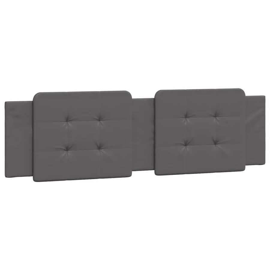Coussin de tête de lit Zadar gris 180 cm similicuir - 2