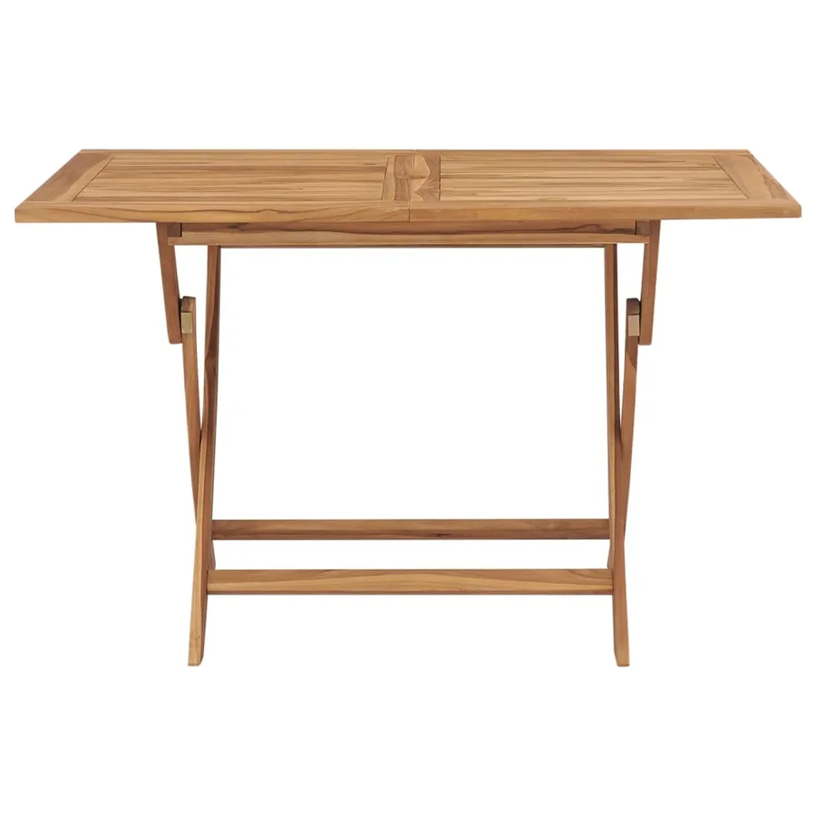 Table pliable de jardin 120x70x75 cm Bois de teck solide - 2