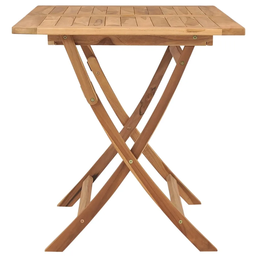 Table pliable de jardin 120x70x75 cm Bois de teck solide - 3