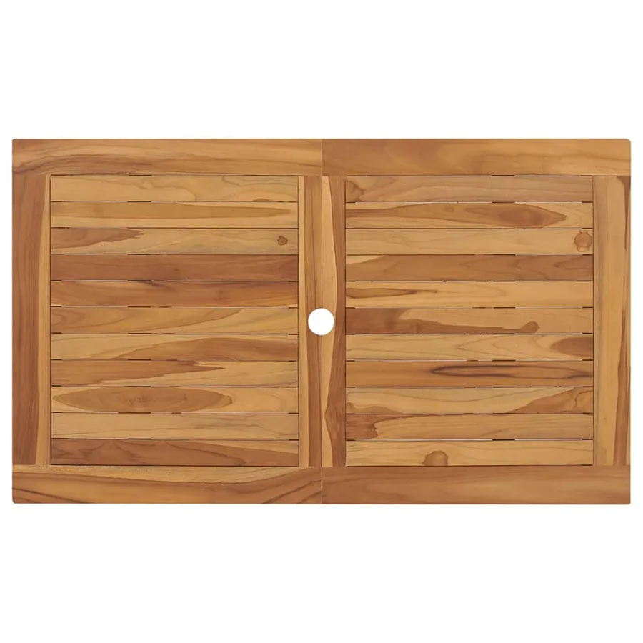 Table pliable de jardin 120x70x75 cm Bois de teck solide - 5