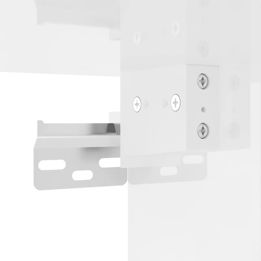 Ensemble de meubles de salle de bain 3 pcs blanc brillant - 10