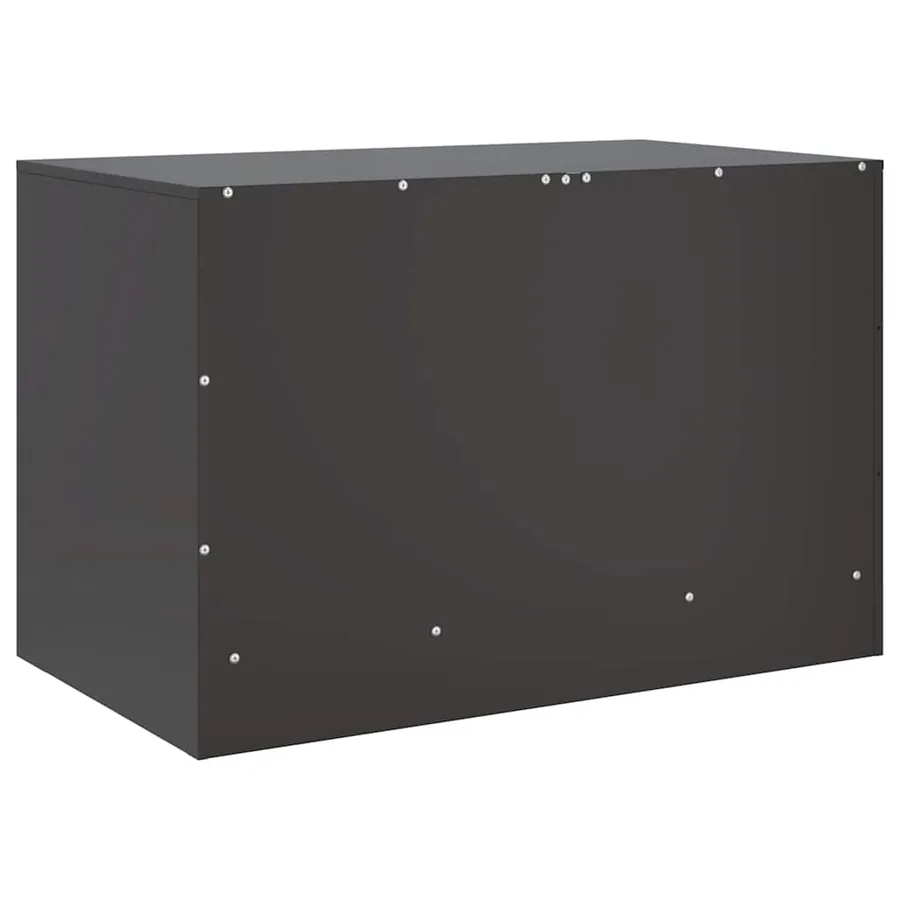 Meubles TV 2 pcs noir 67x39x44 cm acier - 9