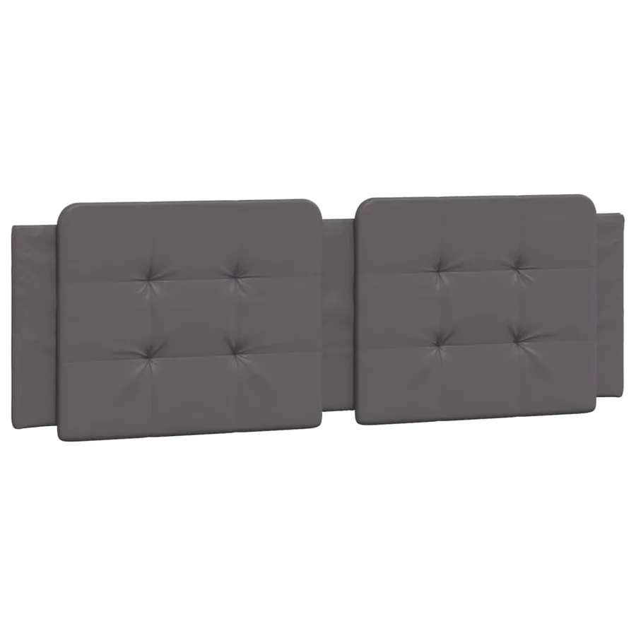 Coussin de tête de lit Zadar gris 160 cm similicuir - 2