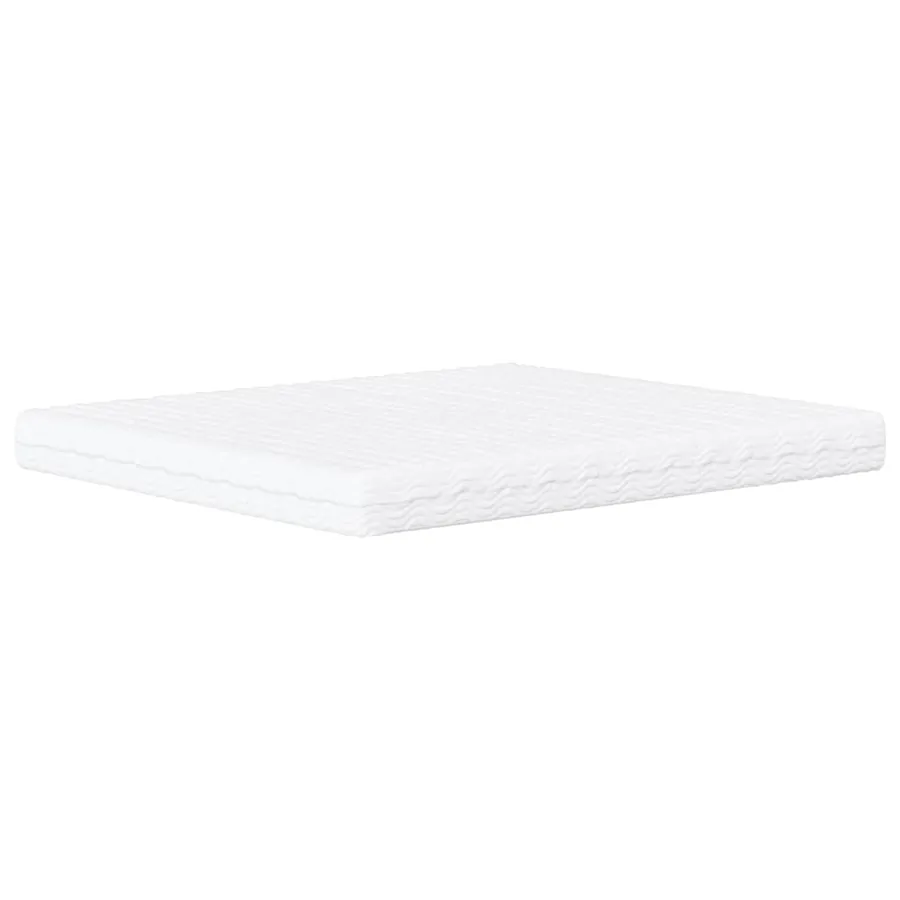 Lit avec matelas Zadar blanc et noir 180x200 cm similicuir - 6
