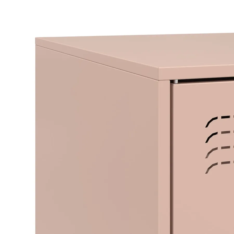 Meuble TV rose 99x39x44 cm acier - 10