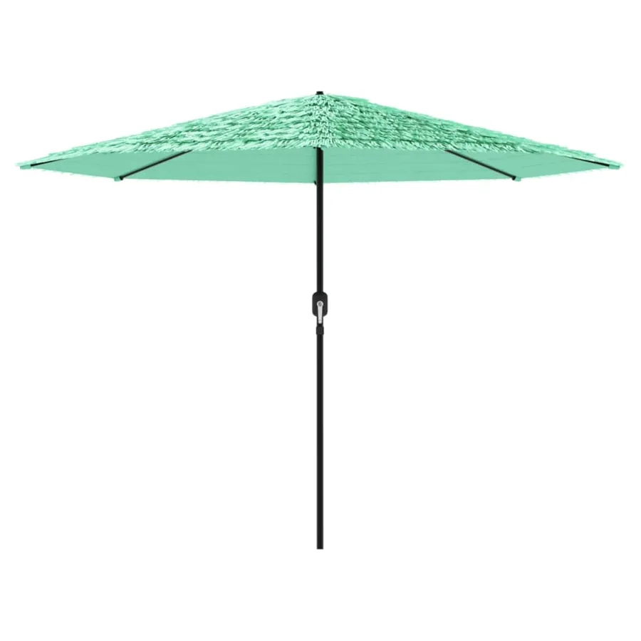 Parasol de jardin avec mât en acier vert 388x388x248 cm - 3