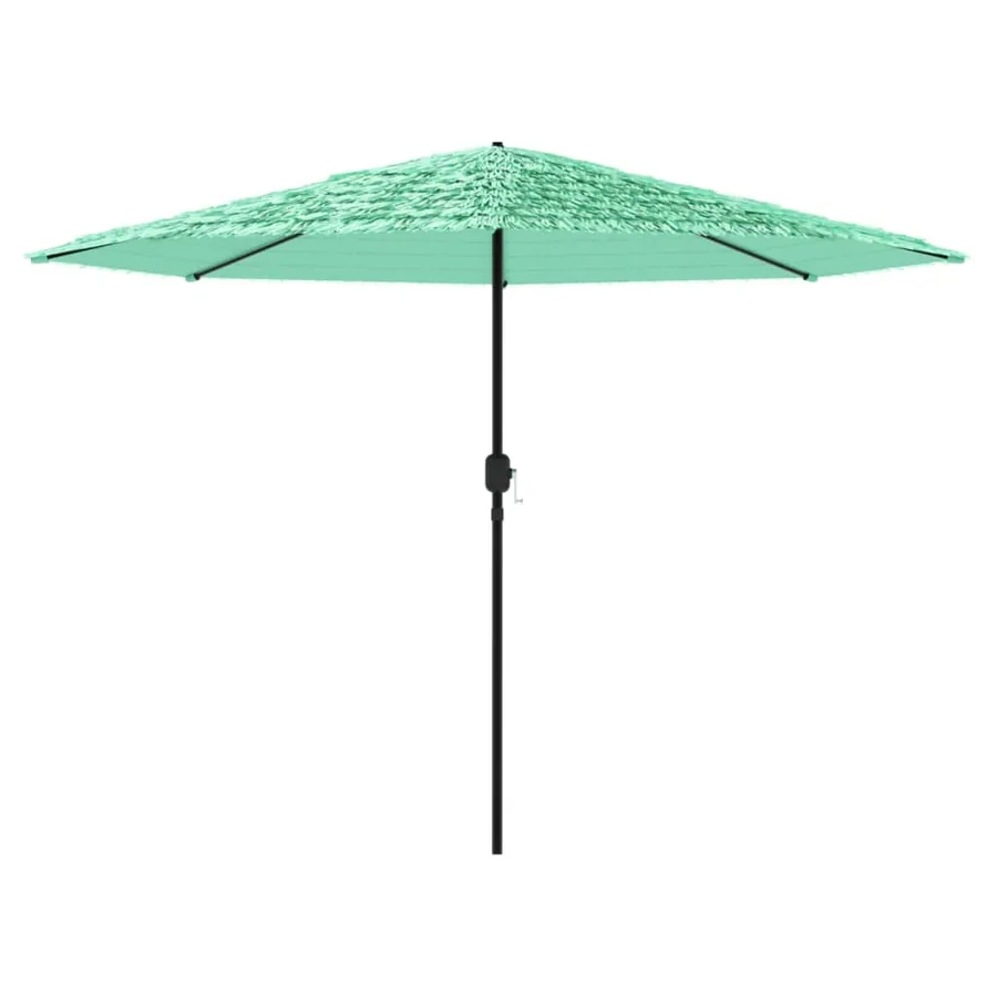 Parasol de jardin avec mât en acier vert 388x388x248 cm - 4