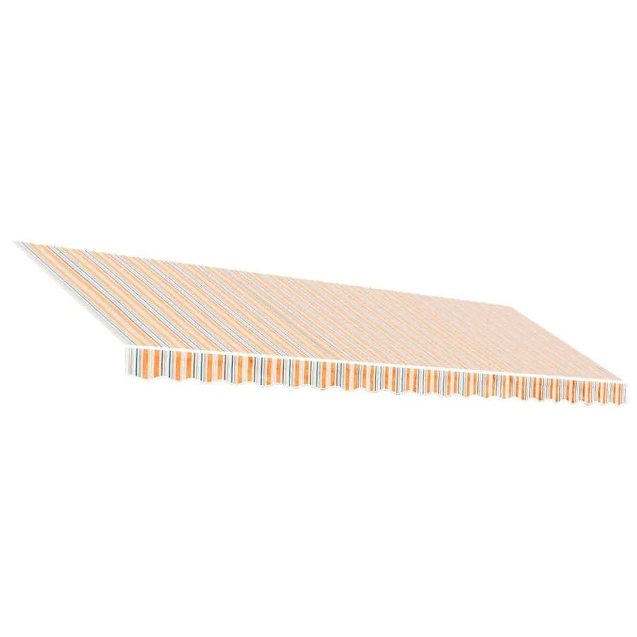 Tissu de remplacement pour auvent orange et bleu 5x3,5 m polyester - 2