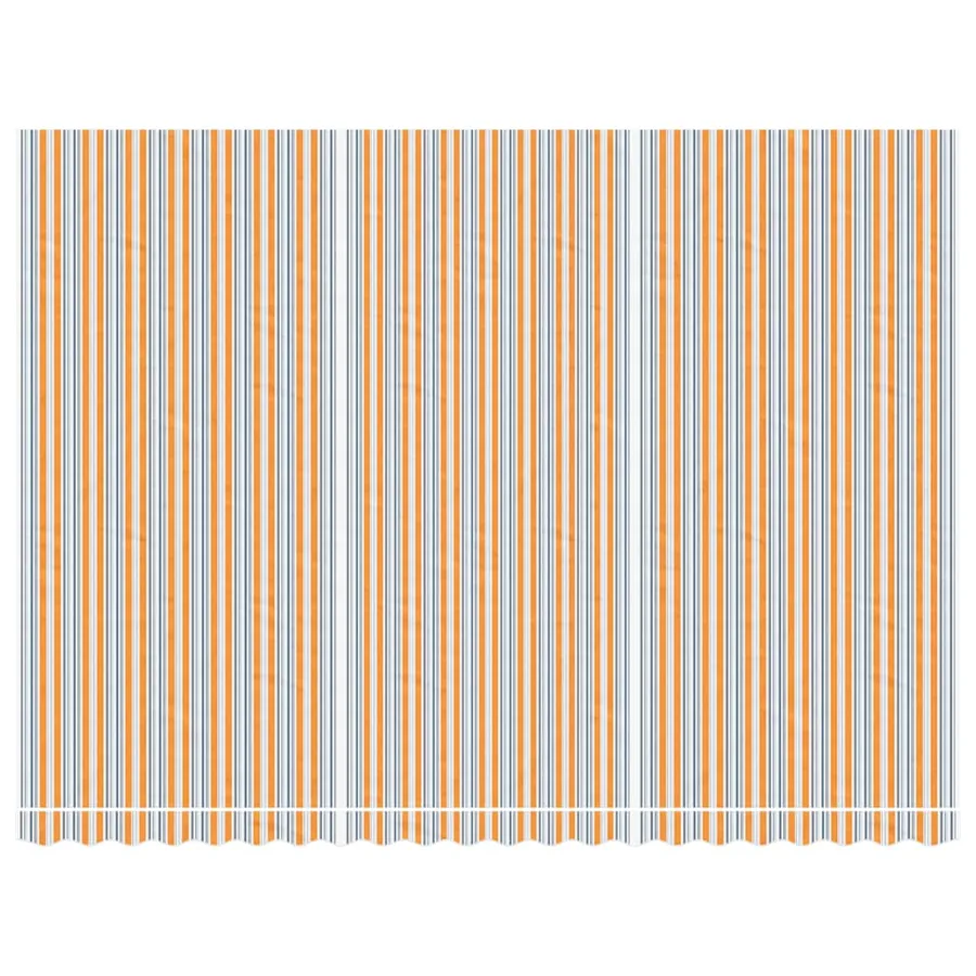 Tissu de remplacement pour auvent orange et bleu 5x3,5 m polyester - 3
