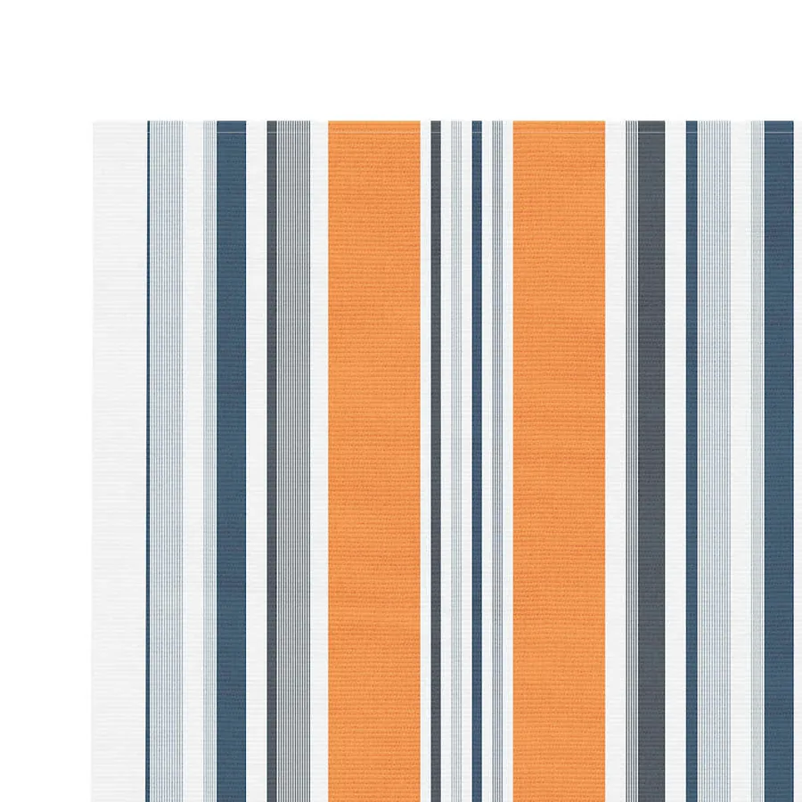 Tissu de remplacement pour auvent orange et bleu 5x3,5 m polyester - 4
