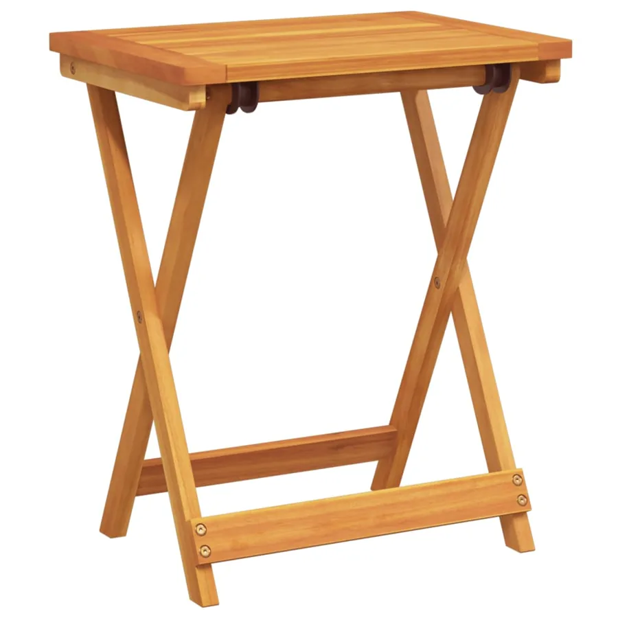 Table pliable de jardin 50x36x60 cm bois d'acacia solide - 6