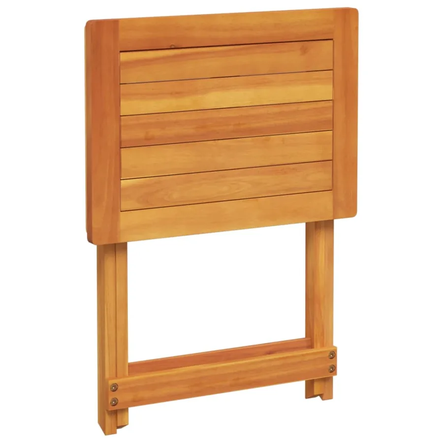 Table pliable de jardin 50x36x60 cm bois d'acacia solide - 7
