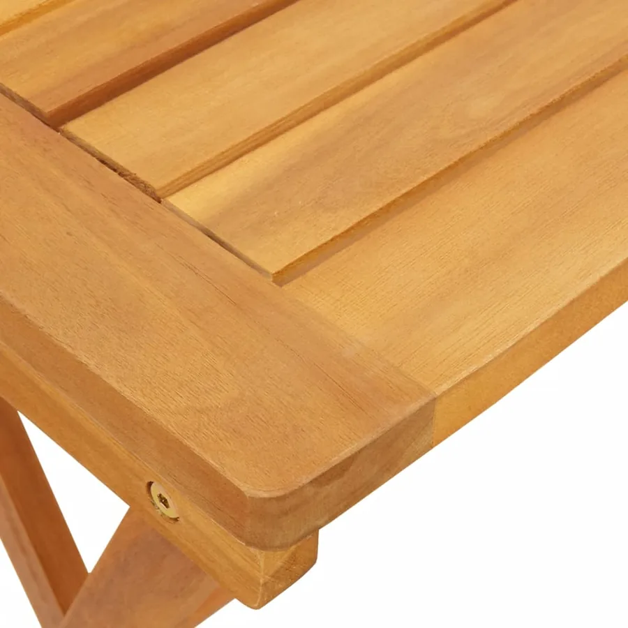 Table pliable de jardin 50x36x60 cm bois d'acacia solide - 9