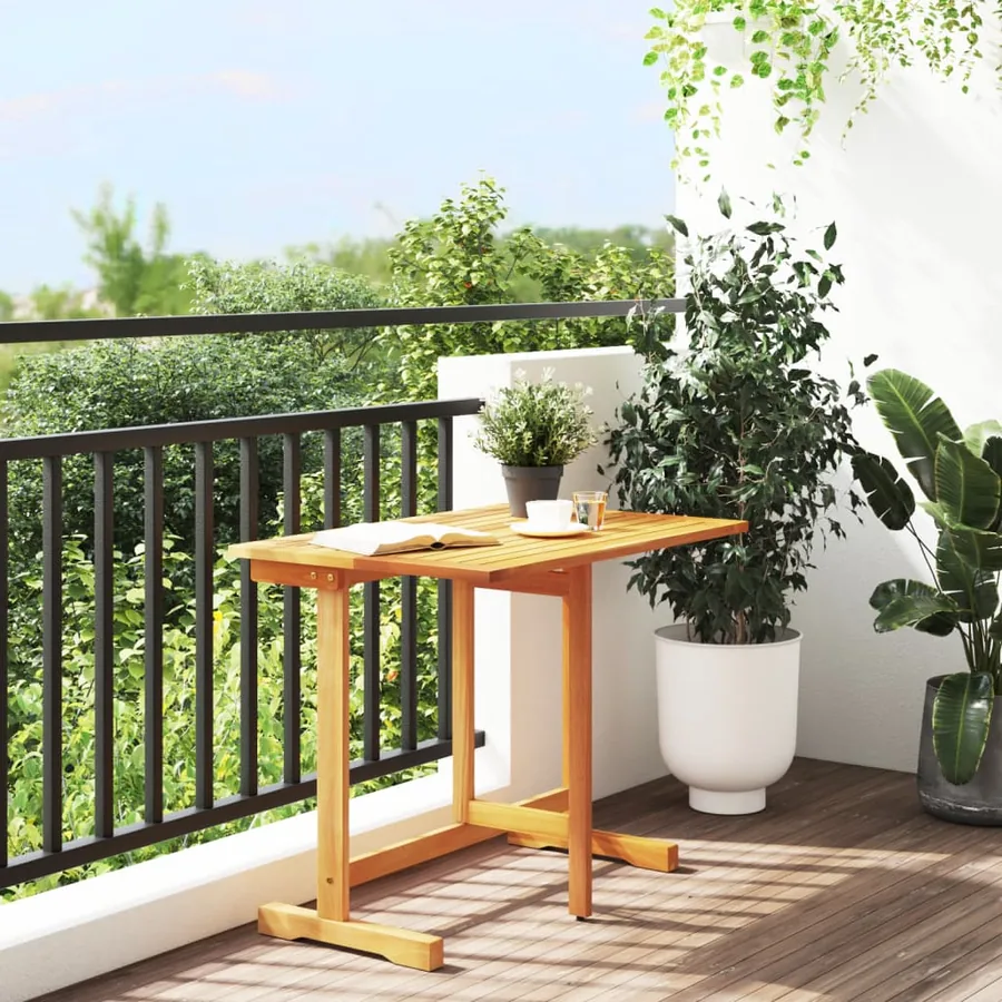 Table pliable de balcon 90x60x72 cm bois d'acacia solide - 3
