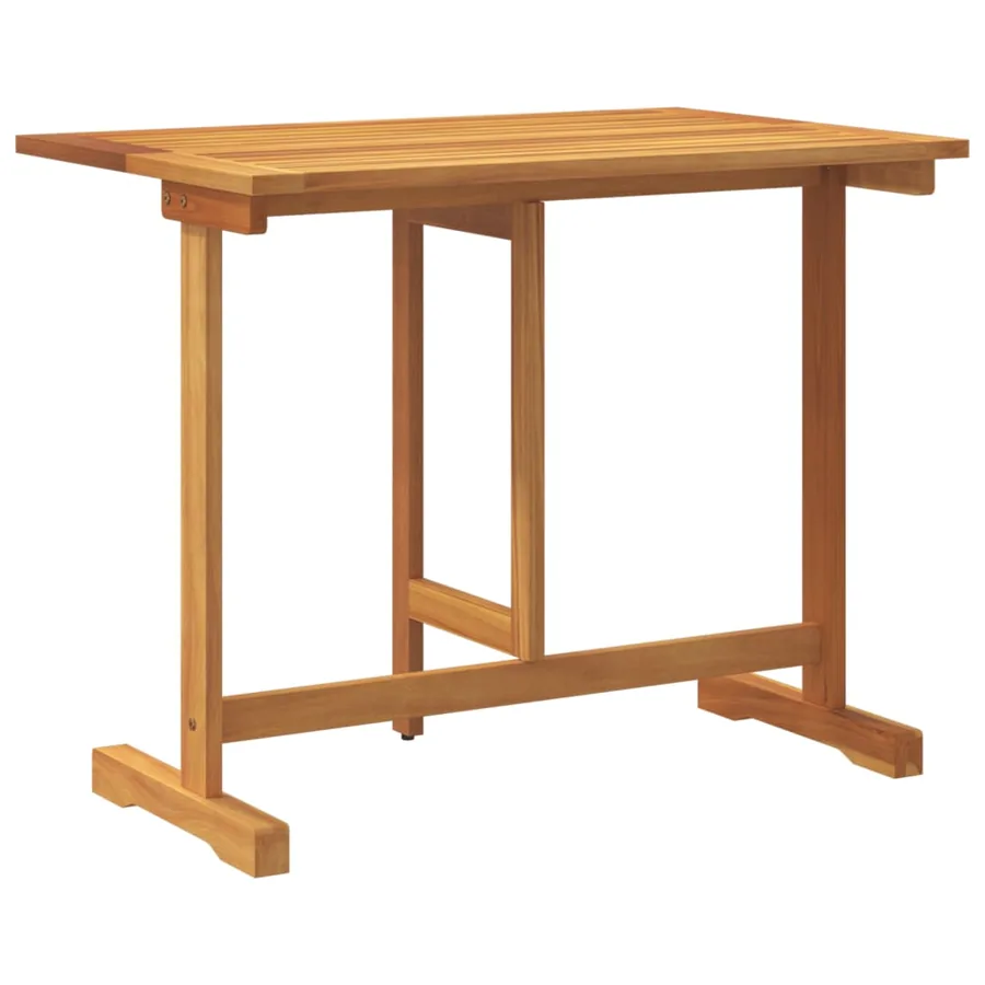 Table pliable de balcon 90x60x72 cm bois d'acacia solide - 6