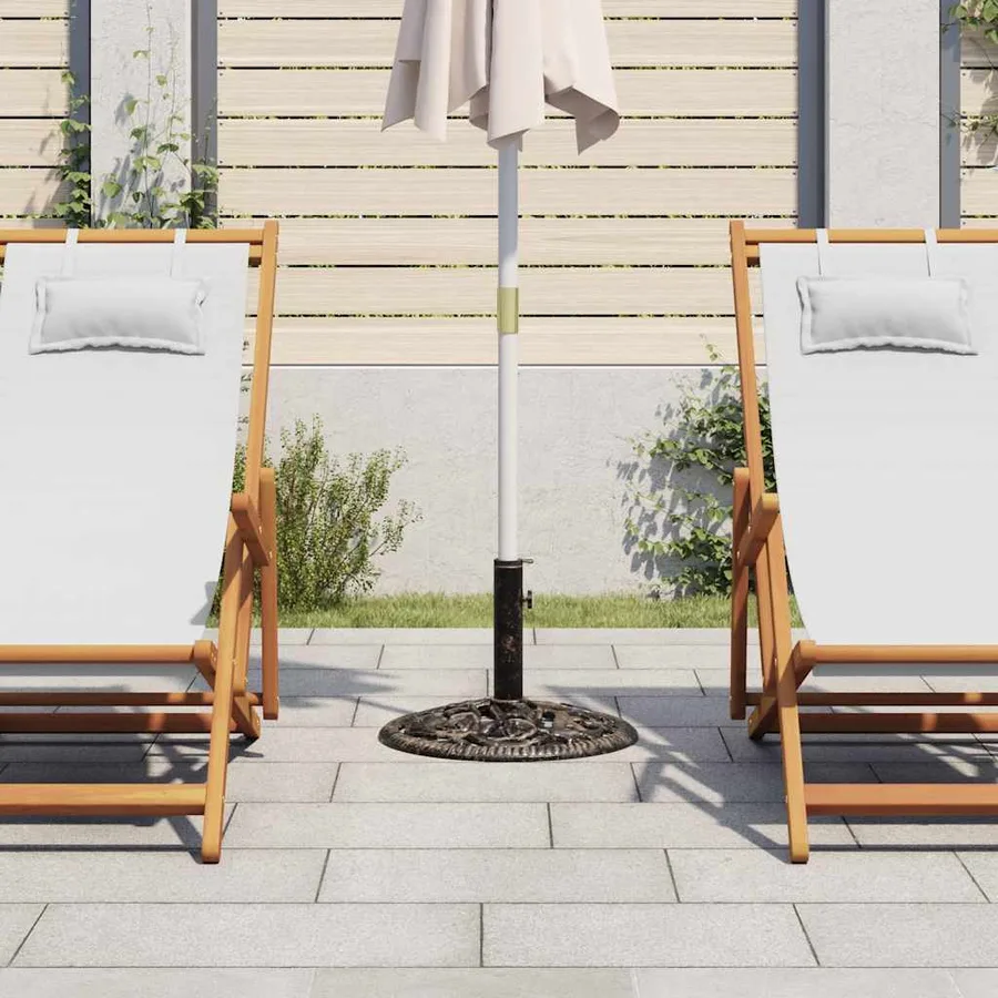 Socle de parasol Bronze 12 kg 48 cm Fonte - 3