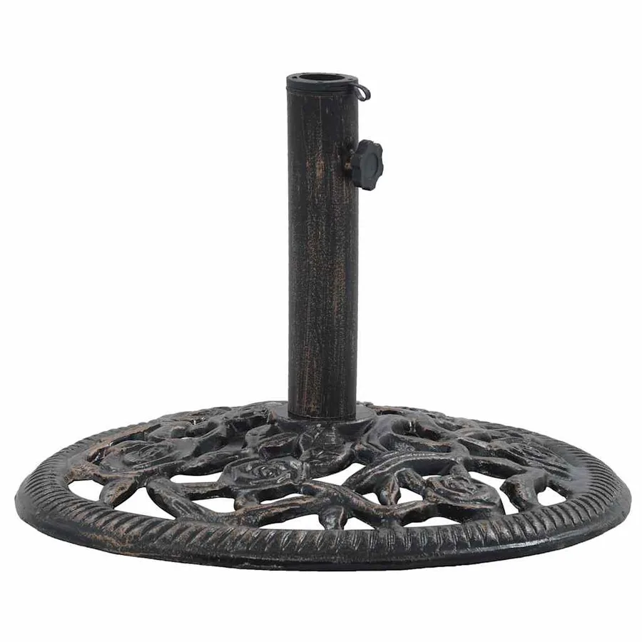 Socle de parasol Bronze 12 kg 48 cm Fonte - 4
