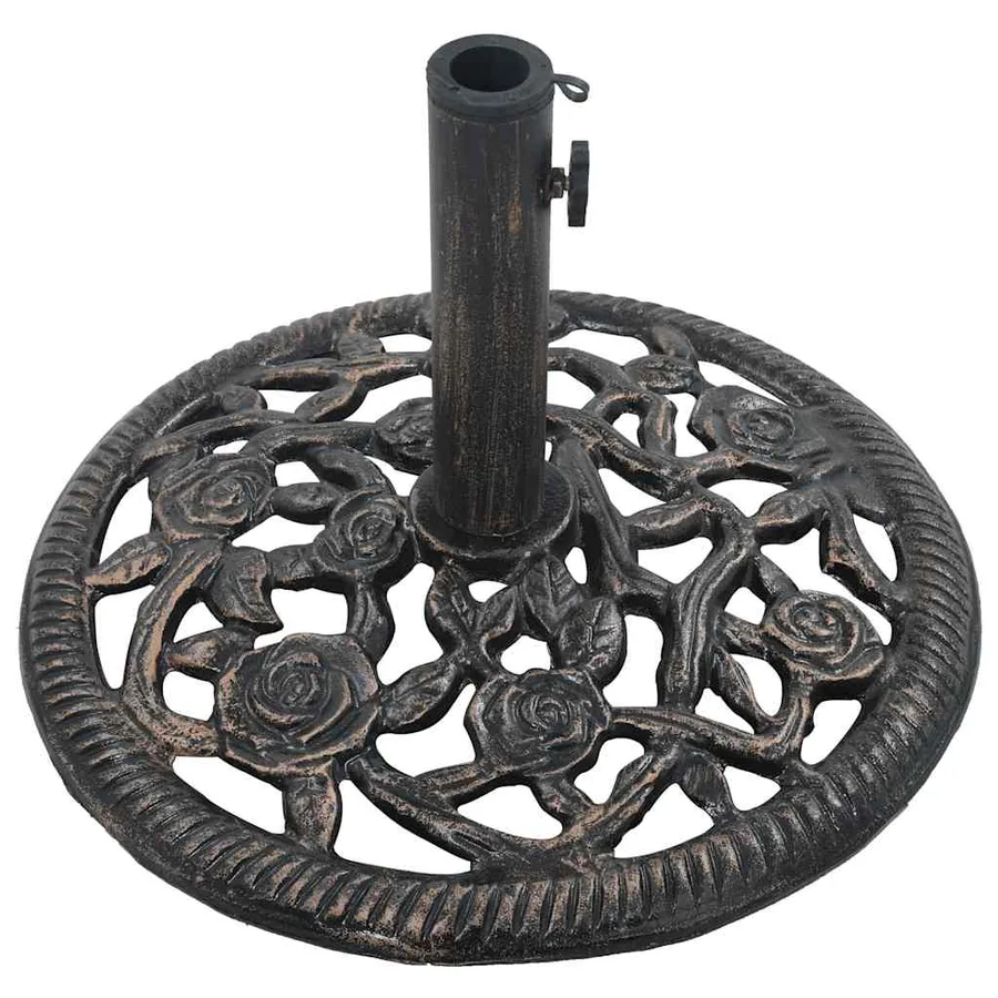 Socle de parasol Bronze 12 kg 48 cm Fonte - 5
