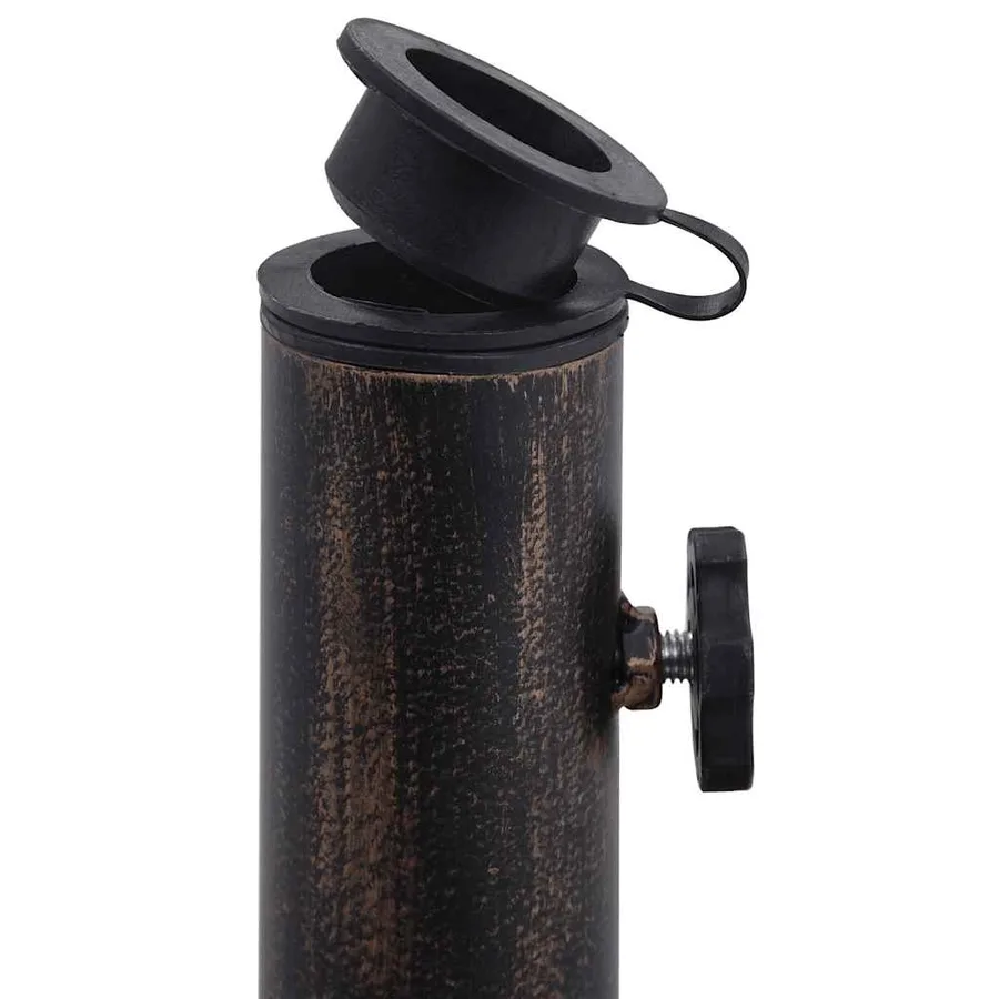 Socle de parasol Bronze 12 kg 48 cm Fonte - 8